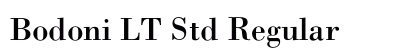 Bodoni LT Std Regular Preview