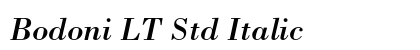 Bodoni LT Std Italic preview
