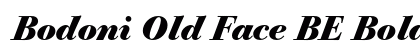 Bodoni Old Face BE Bold Italic Oldstyle Figures preview