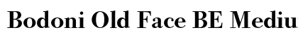 Bodoni Old Face BE Medium Preview
