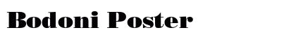 Bodoni Poster Preview