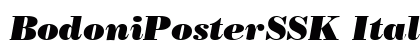 BodoniPosterSSK Italic Preview