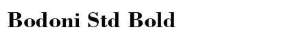 Bodoni Std Bold preview