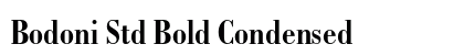 Bodoni Std Bold Condensed Preview
