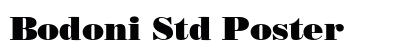 Bodoni Std Poster Preview