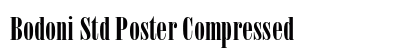 Bodoni Std Poster Compressed Preview