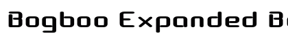 Bogboo Expanded Bold Preview