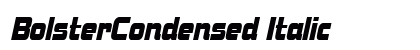 BolsterCondensed Italic preview
