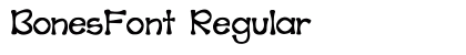 BonesFont Regular preview