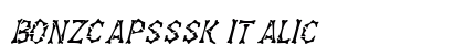 BonzCapsSSK Italic preview