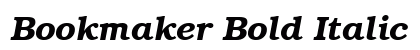 Bookmaker Bold Italic Preview