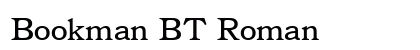 Bookman BT Roman preview