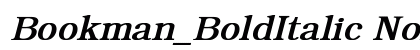 Bookman_BoldItalic Normal preview