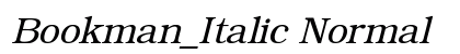 Bookman_Italic Normal preview