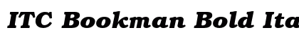 ITC Bookman Bold Italic Preview