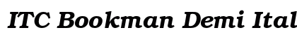 ITC Bookman Demi Italic preview