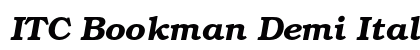 ITC Bookman Demi Italic preview