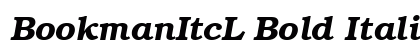 BookmanItcL Bold Italic Preview