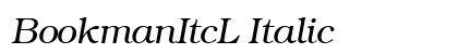BookmanItcL Italic Preview