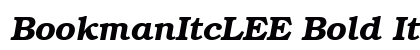 BookmanItcLEE Bold Italic Preview