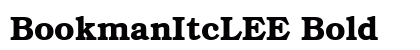BookmanItcLEE Bold preview