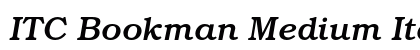 ITC Bookman Medium Italic Preview