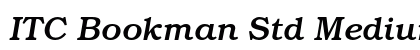 ITC Bookman Std Medium Italic Preview