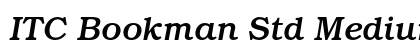 ITC Bookman Std Medium Italic Preview