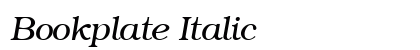Bookplate Italic Preview
