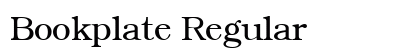 Bookplate Regular Preview