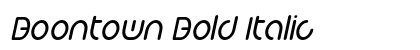 Boontown Bold Italic Preview