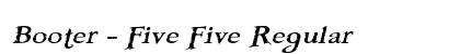 Booter - Five Five Regular preview