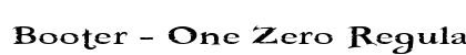 Booter - One Zero Regular preview