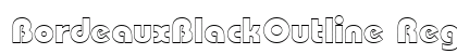 BordeauxBlackOutline Regular Preview