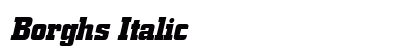 Borghs Italic Preview