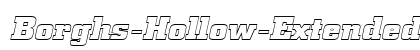 Borghs-Hollow-Extended Italic Preview