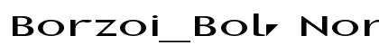 Borzoi_Bold Normal preview