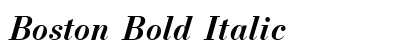Boston Bold Italic Preview