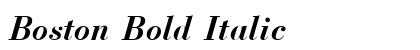 Boston Bold Italic Preview