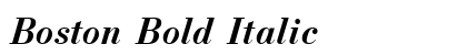 Boston Bold Italic Preview