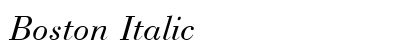 Boston Italic preview