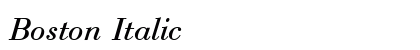 Boston Italic preview