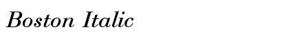 Boston Italic preview