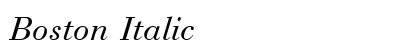 Boston Italic preview