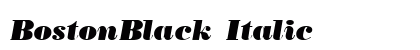BostonBlack Italic preview