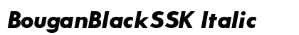 BouganBlackSSK Italic preview