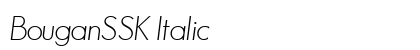 BouganSSK Italic preview