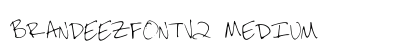 BRANDEEZFONTV2 Medium preview