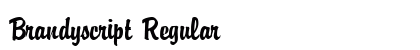 Brandyscript Regular Preview
