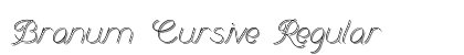 Branum Cursive Regular preview